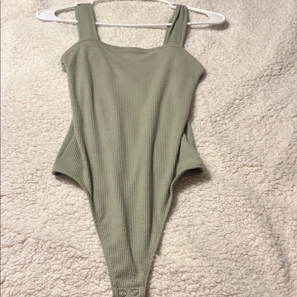 American Eagle Outfitters Green Bodysuit Top
